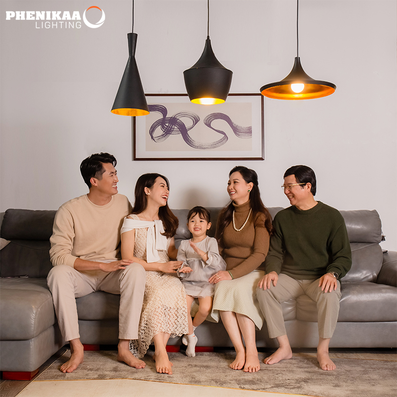 Đèn LED tròn được dùng để chiếu sáng cho không gian sinh hoạt gia đình