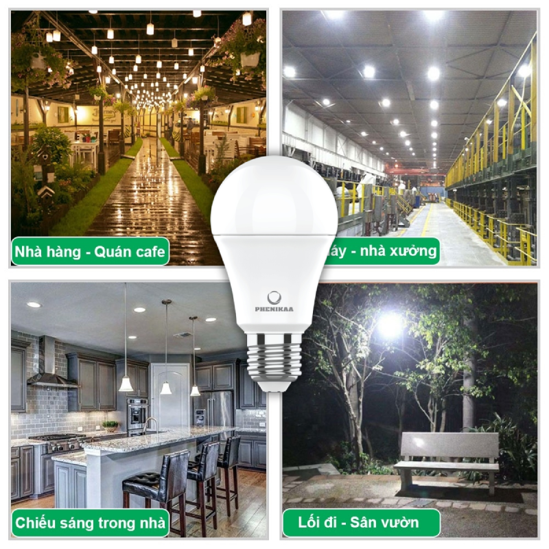Ứng dụng đa dạng của đèn LED bulb Phenikaa trong đời sống