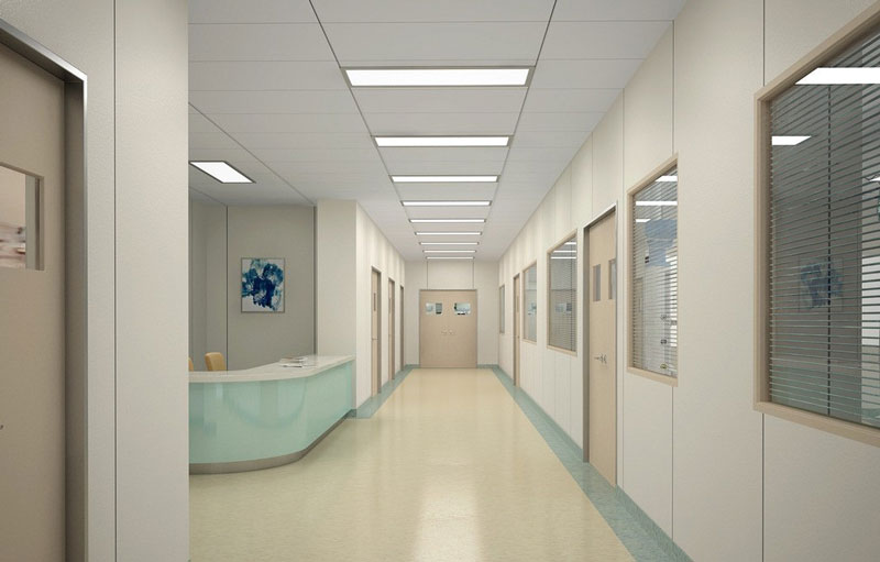 Khu vực bên trong bệnh viện thường được lắp đèn LED panel 300x1200mm