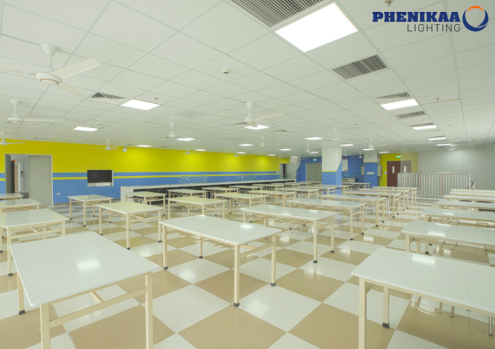 Thiết kế tối ưu của đèn LED panel Phenikaa Lighting mang tới không gian thoáng mát, hiện đại