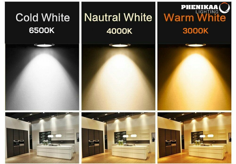 Đèn LED âm trần 3 chế độ có thể thay đổi màu ánh sáng linh hoạt 