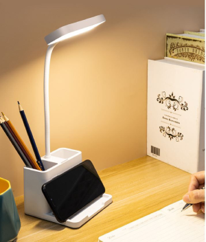 đèn LED để bàn làm việc có hộc đựng