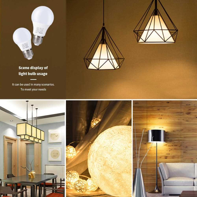 Đèn LED bulb 12W kết hợp với chụp đèn, cầu đèn để tạo vẻ sang trọng, độc đáo cho không gian nhà ở. 