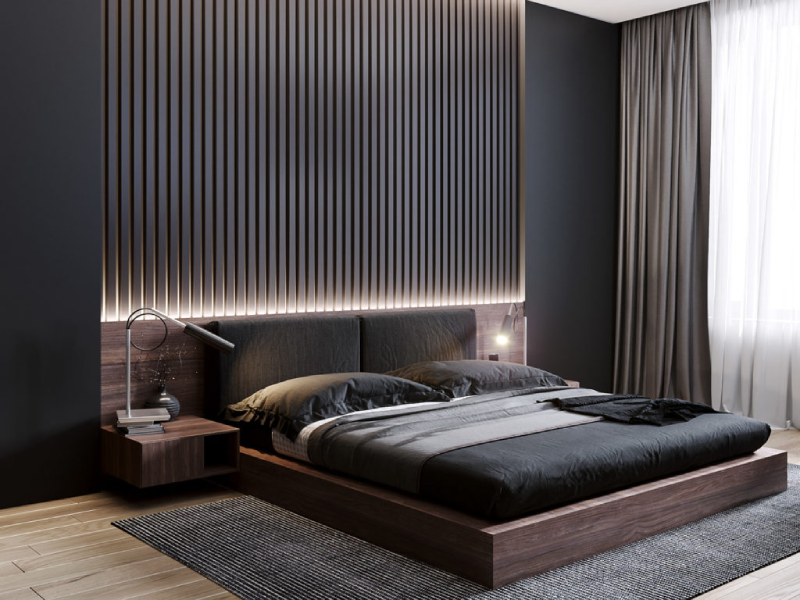 Đèn phòng ngủ cần có chất lượng ánh sáng tốt để soi rõ vật thể và mang tới cảm giác dễ chịu