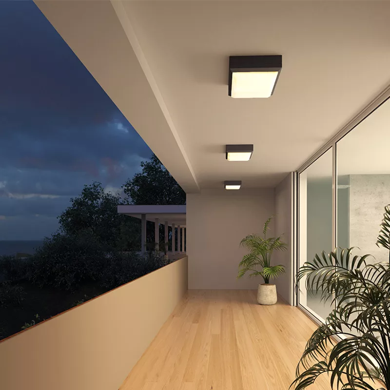 Đèn LED ốp trần ban công có khả năng chịu nhiệt, chống nước tốt
