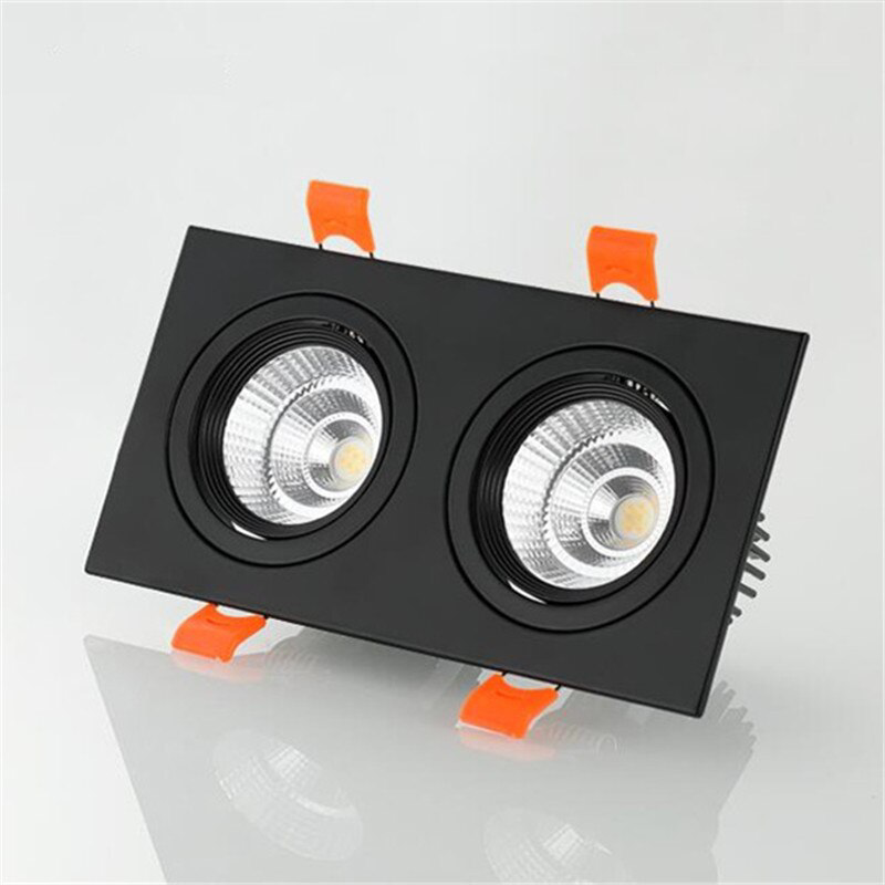 Mẫu đèn LED spotlight âm trần với các góc chiếu có thể xoay hướng linh hoạt - điềm phân biệt với đèn LED downlight âm trần
