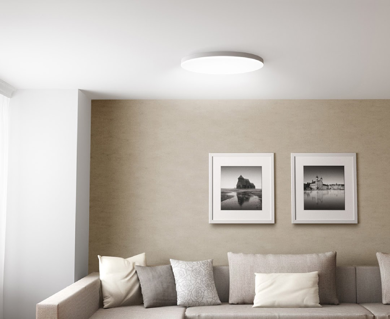 Ứng dụng đèn LED ốp trần trong không gian phòng khách