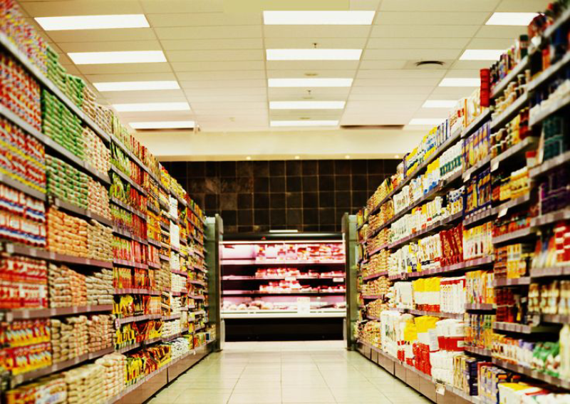 ứng dụng của bóng đèn LED panel trong siêu thị