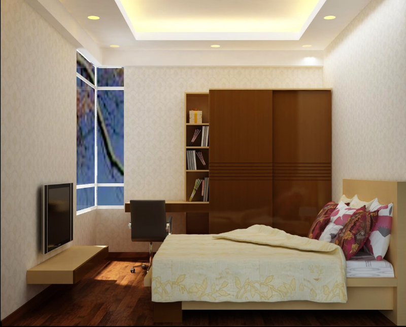 Đèn LED âm trần 9W DL02 phù hợp với phòng ngủ rộng 15 - 20 m2