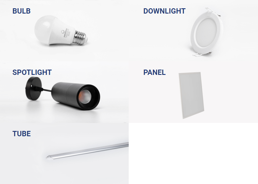 Dòng đèn LED Essenaa đa dạng các nhóm sản phẩm để người dùng lựa chọn